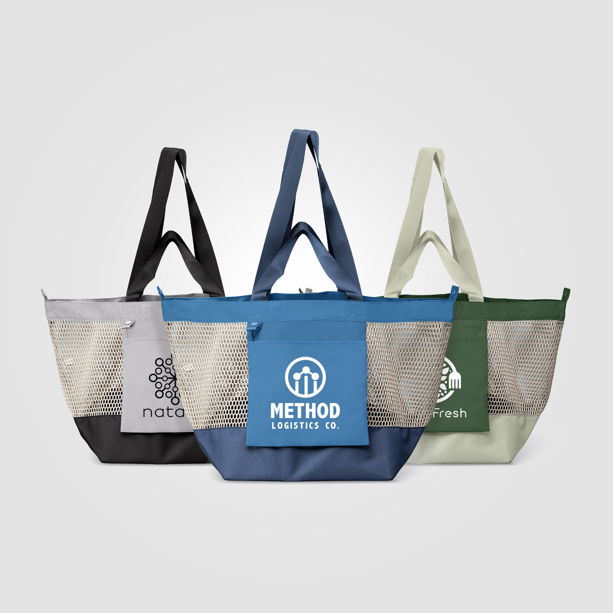 Sac fourre-tout Neri en maille recyclée pliable – 45 L