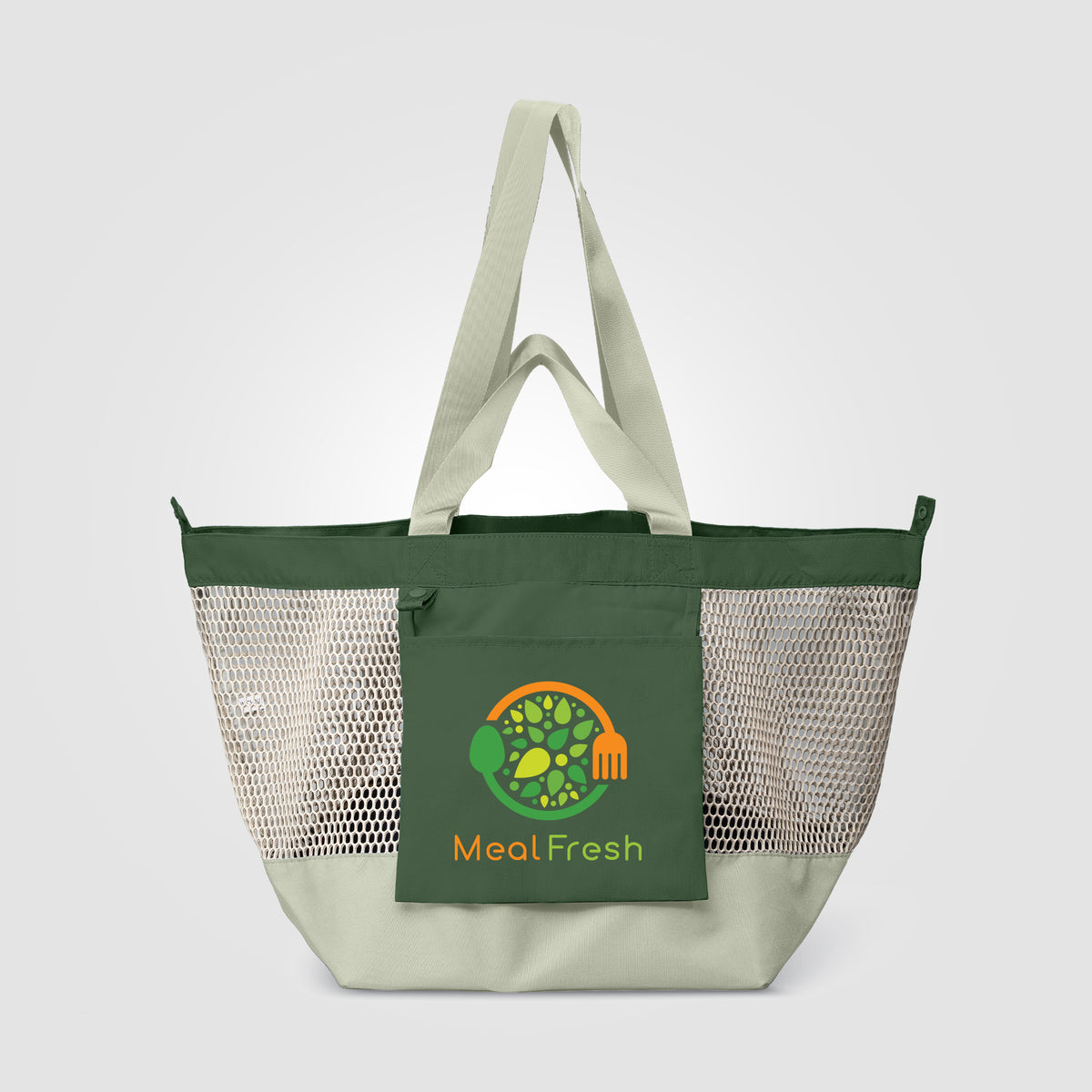 Sac fourre-tout Neri en maille recyclée pliable – 45 L