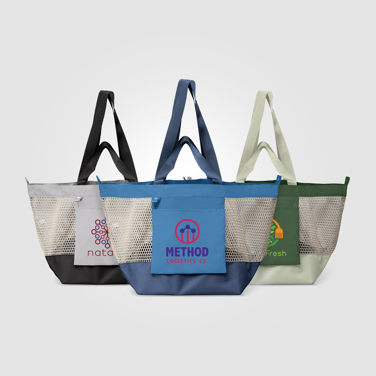 Sac fourre-tout Neri en maille recyclée pliable – 45 L