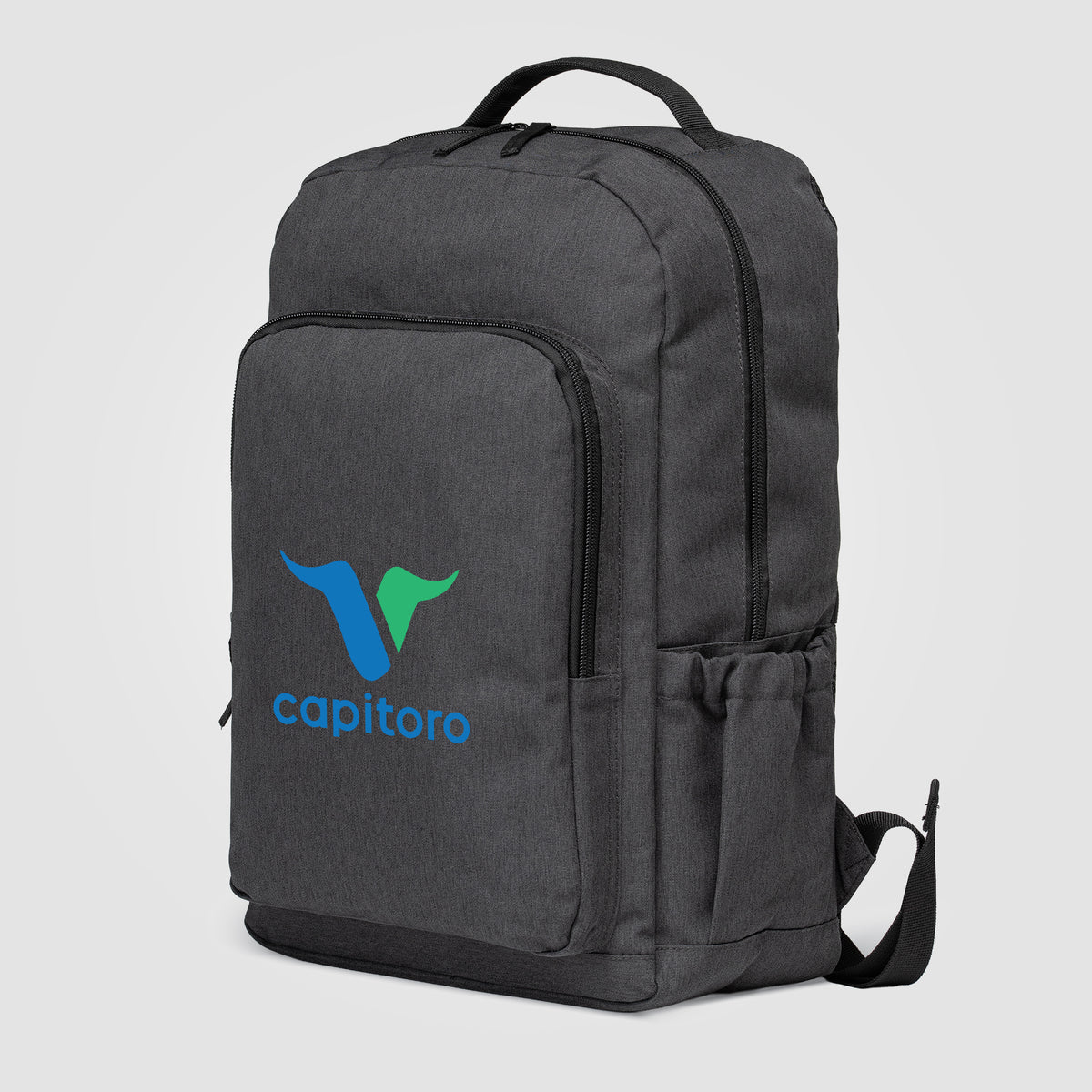Sac à dos pour ordinateur portable à deux compartiments Stride en rPET – 18 L