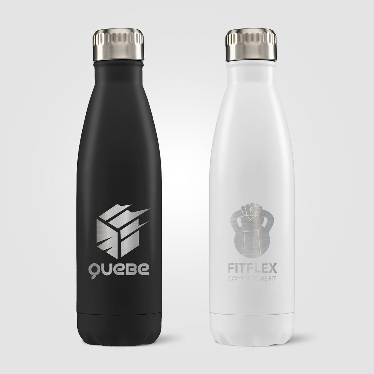 Ibiza - Bouteille en acier inoxydable  à double paroi de 475 ml