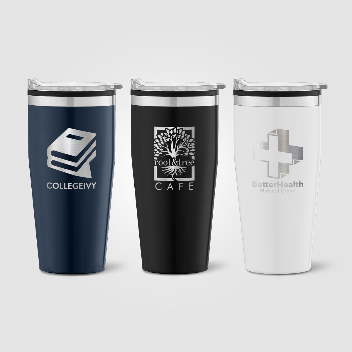 Jasper - Gobelet en acier inoxydable de 530 ml avec intérieur en plastique