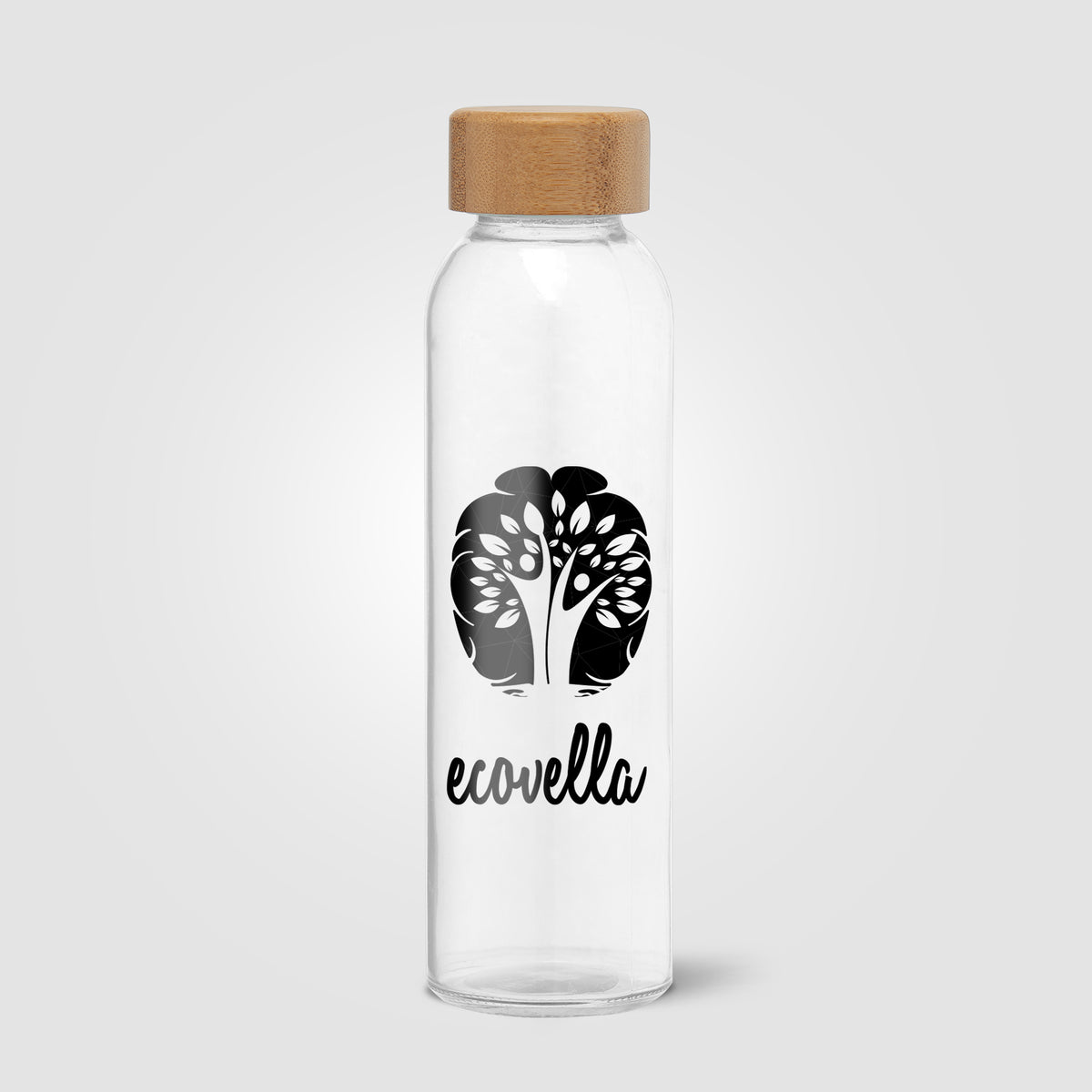 Alpine - 500 ml Bouteille en verre avec couvercle en bambou