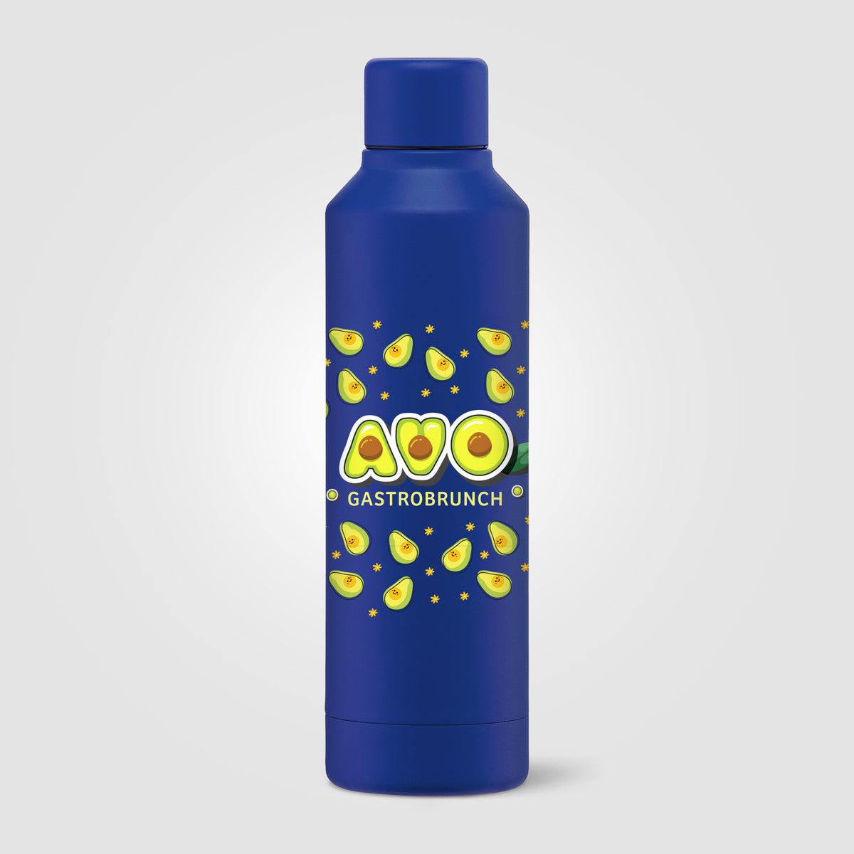 Olympus - 500 ml - Bouteille en acier inoxydable à double paroi doublée de cuivre avec couvercle à t