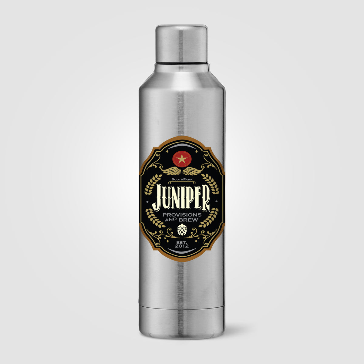 Olympus - 500 ml - Bouteille en acier inoxydable à double paroi doublée de cuivre avec couvercle à t