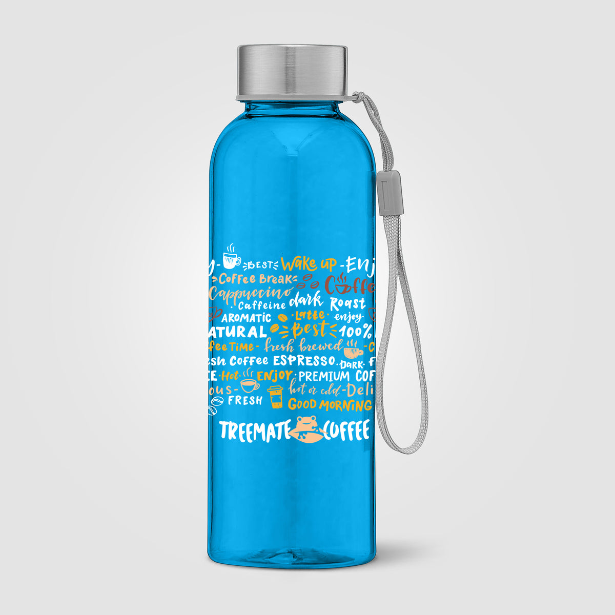 Skye - Bouteille d'eau 500 ml en rPET avec bracelet de poigne
