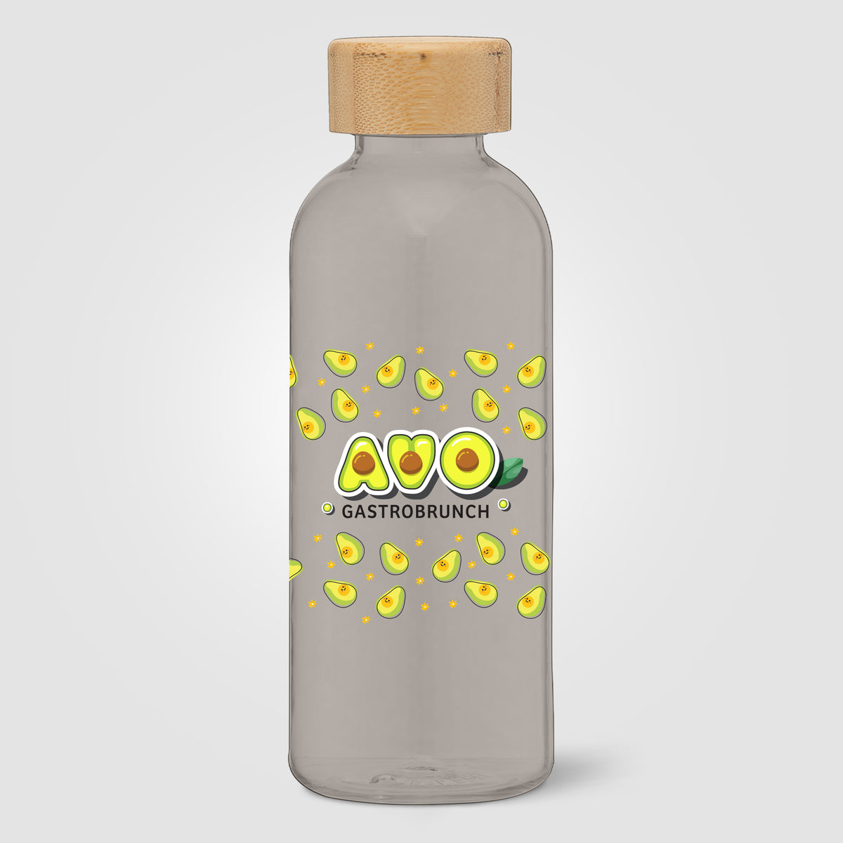 Gourde Strom en rPET de 650 ml avec couvercle en bambou