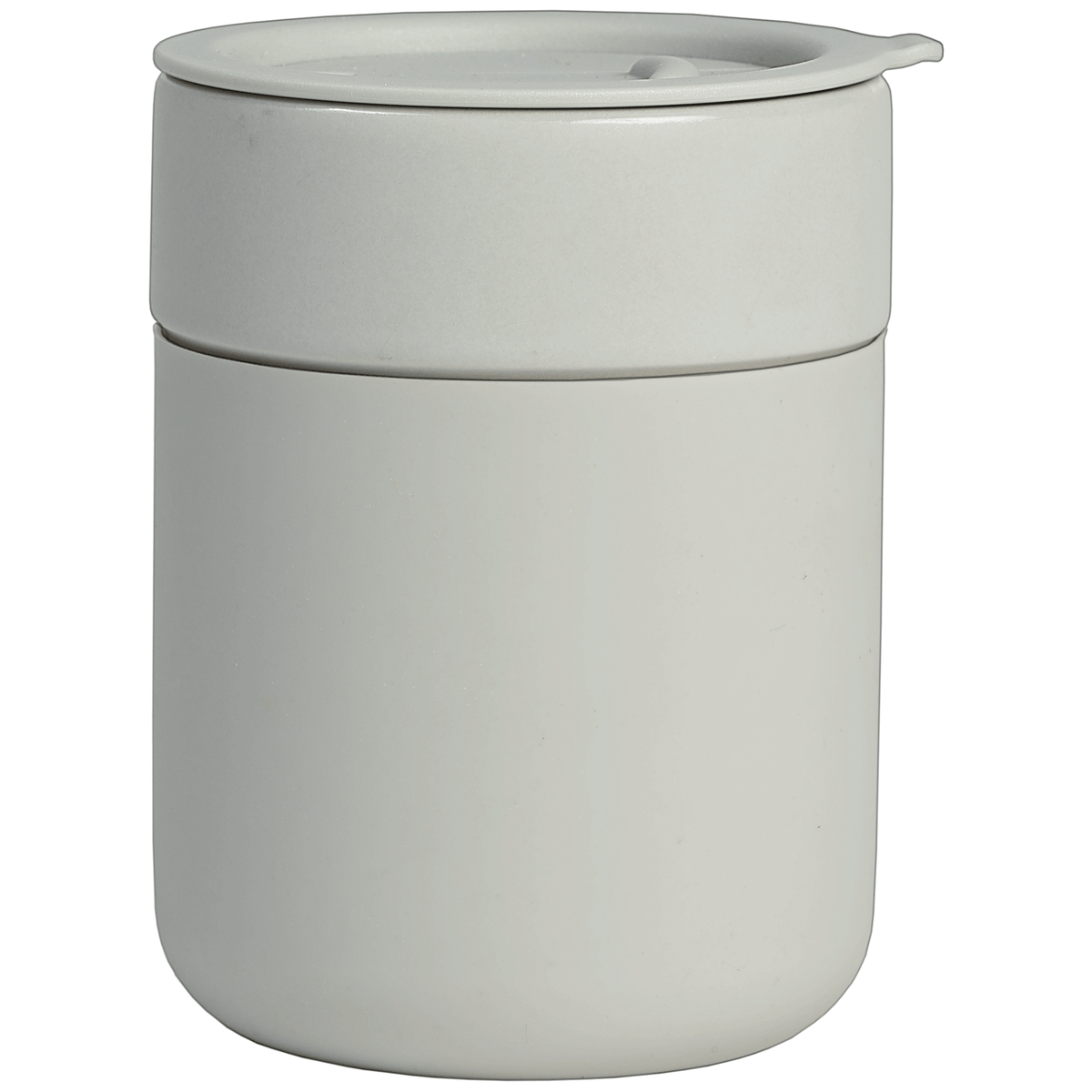 Obsidian - Mug en Céramique et Silicone Mat de 295 ml avec Couvercle
