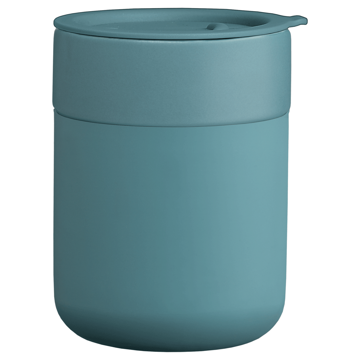 Obsidian - Mug en Céramique et Silicone Mat de 295 ml avec Couvercle