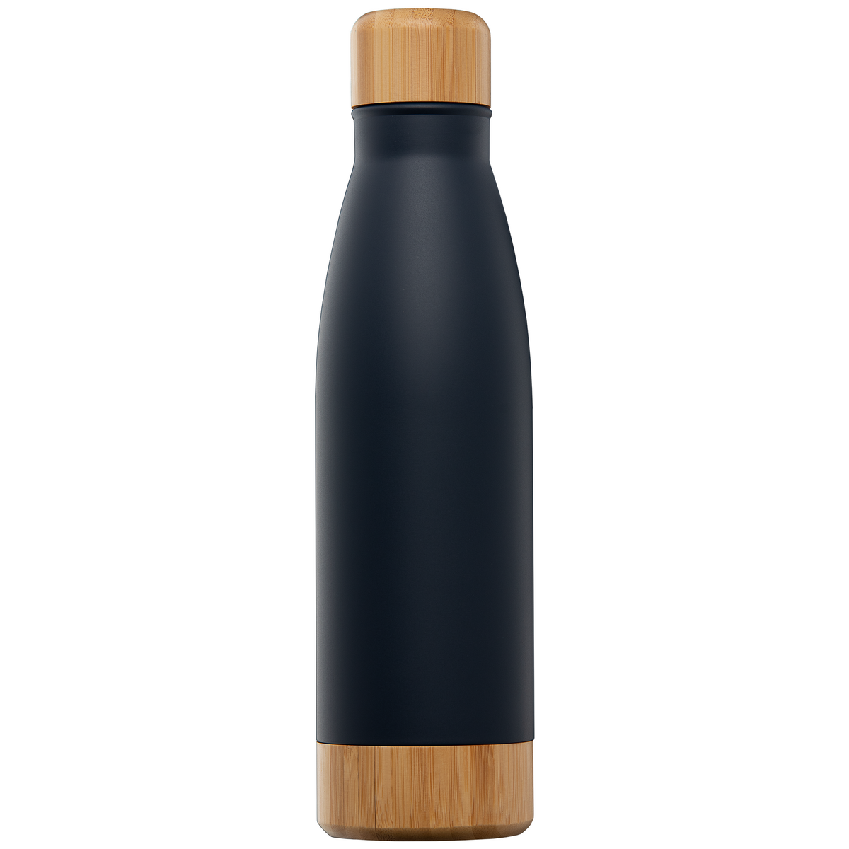 Ibiza Bamboo - 650 ml Bouteille en acier inoxydable à double paroi