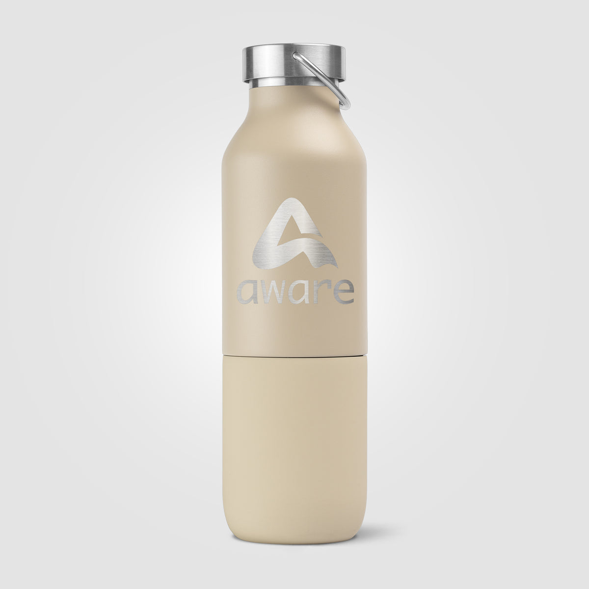 Freya Duo - 2-en-1 Bouteille en acier inoxydable recyclé à double paroi de 590 ml et gobelet de 325 