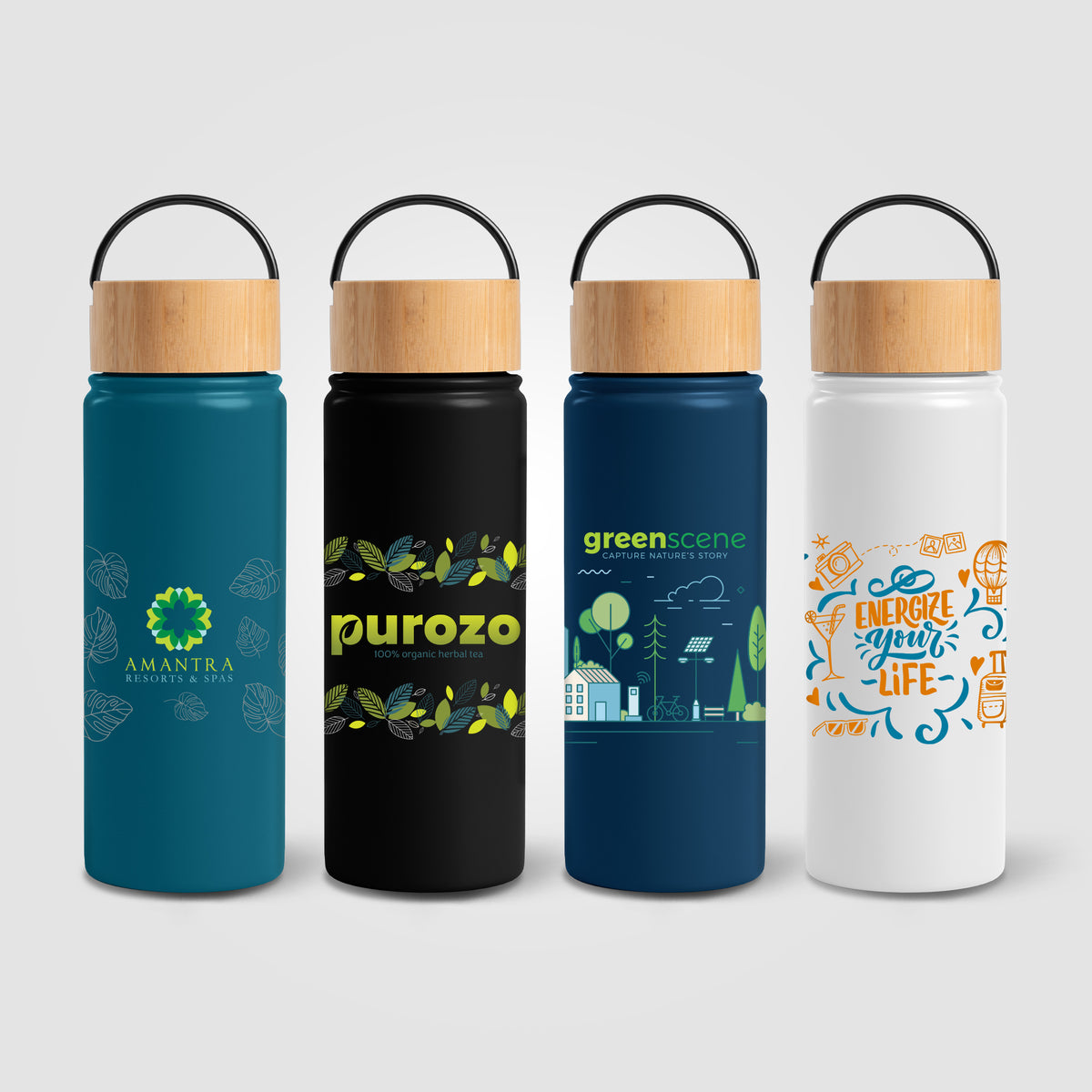 Reborn - 530 ml Bouteille en acier inoxydable à double paroi
