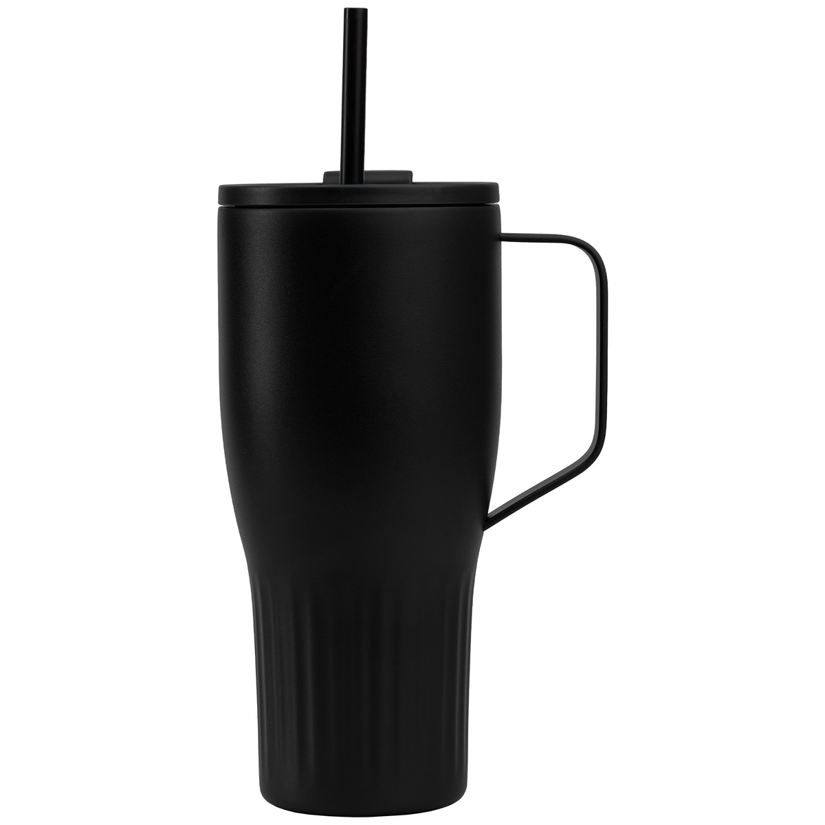 Gobelet Majesty en acier inoxydable recyclé avec paille - 890 ml