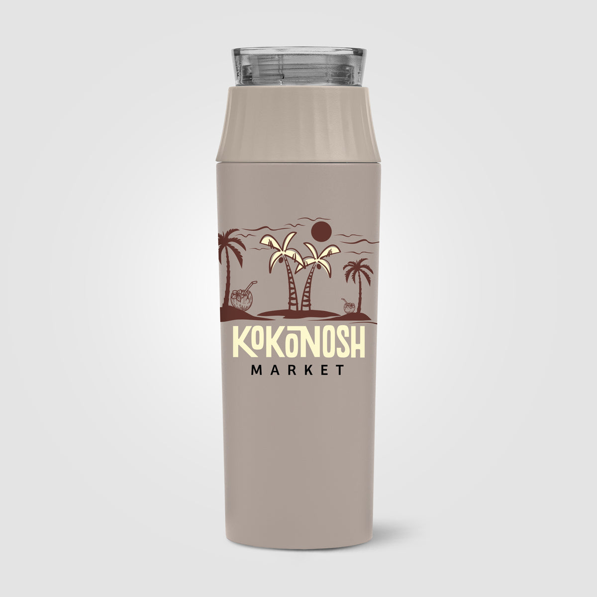 Gourde Majesty à couvercle étanche en acier inoxydable recyclé - 590 ml