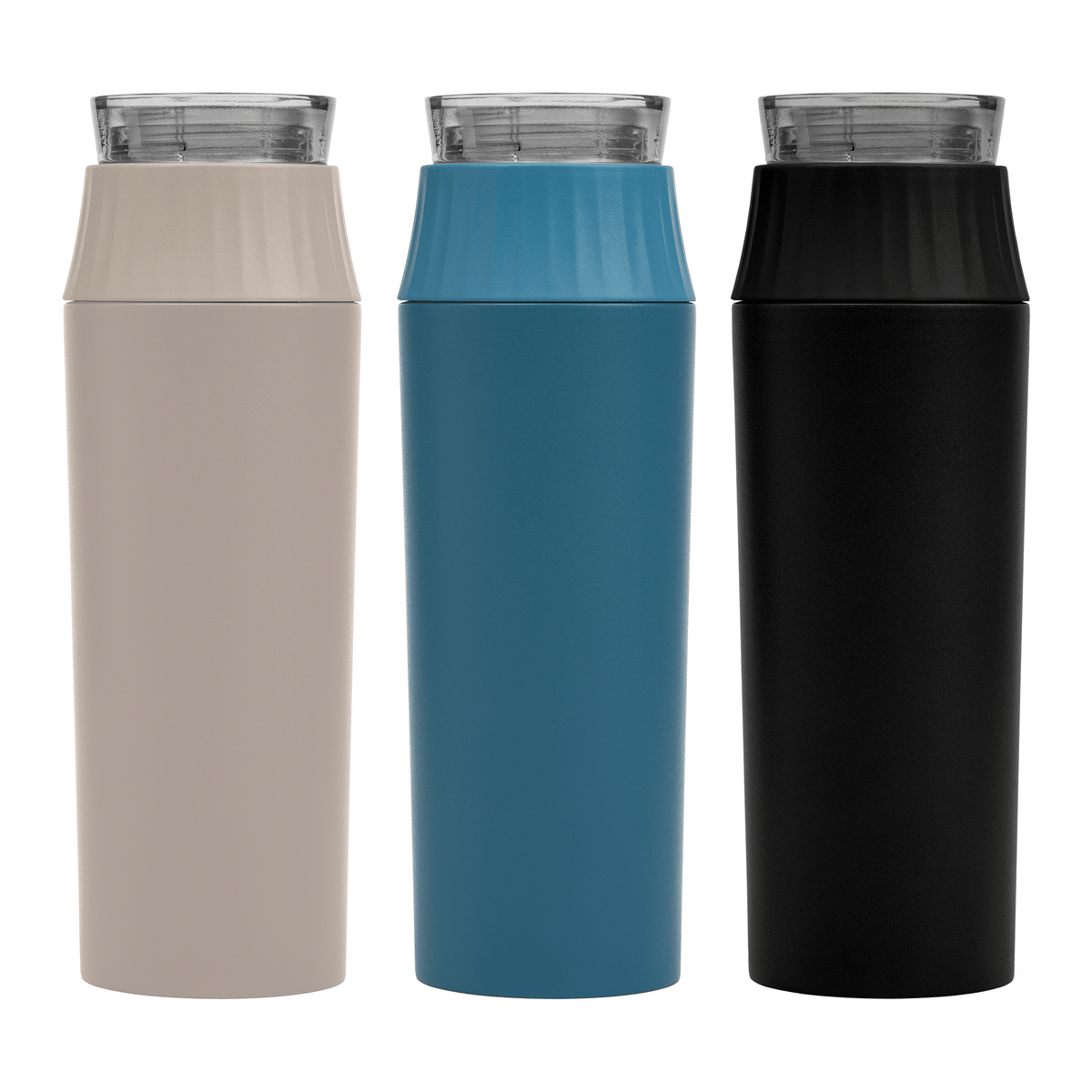 Gourde Majesty à couvercle étanche en acier inoxydable recyclé - 590 ml