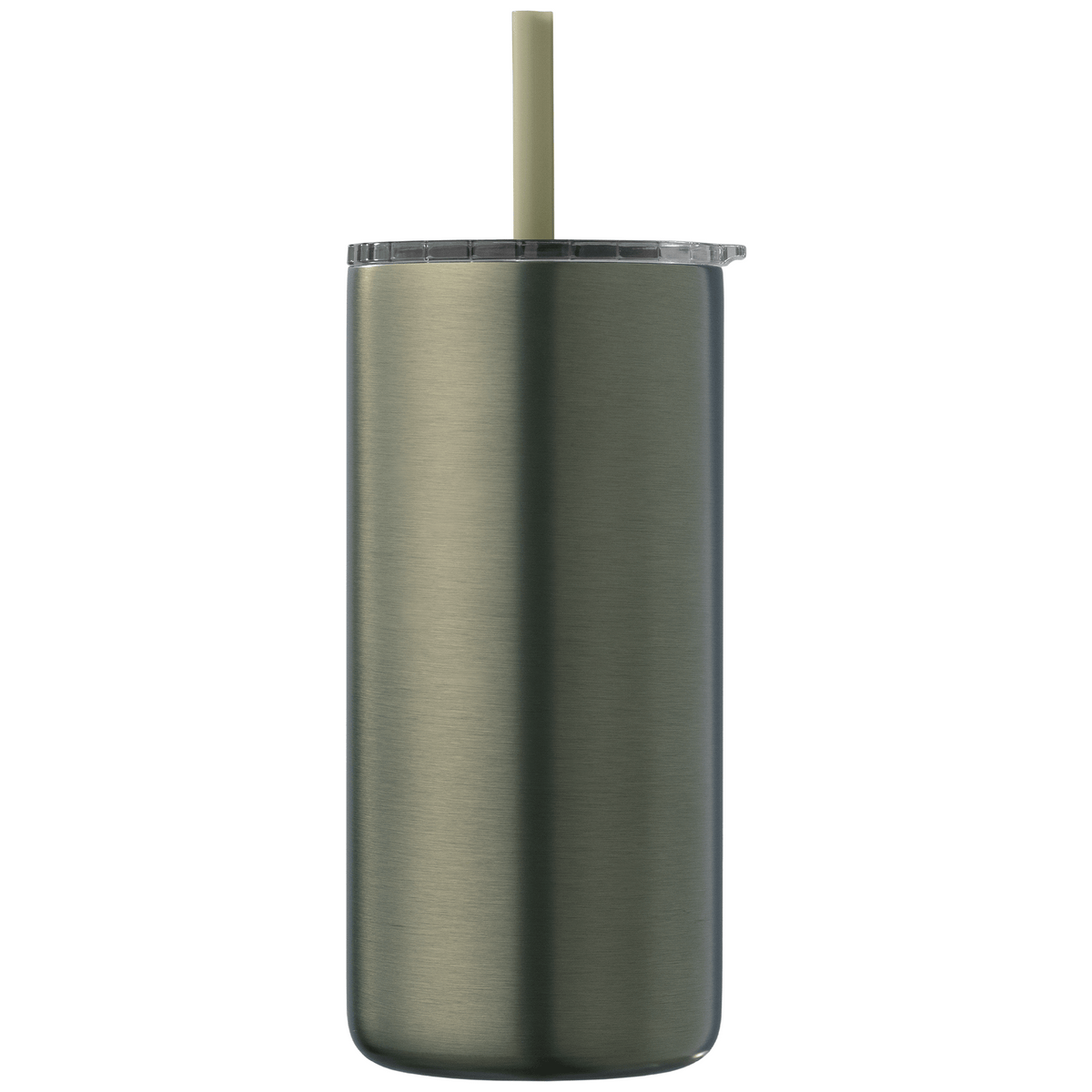 Gobelet Borealis en acier inoxydable recyclé avec paille - 475 ml
