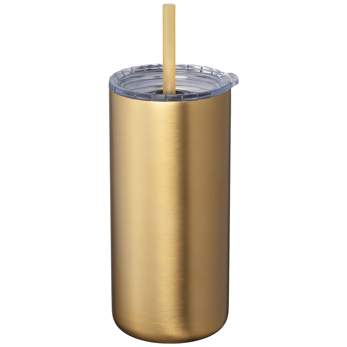 Gobelet Borealis en acier inoxydable recyclé avec paille - 475 ml