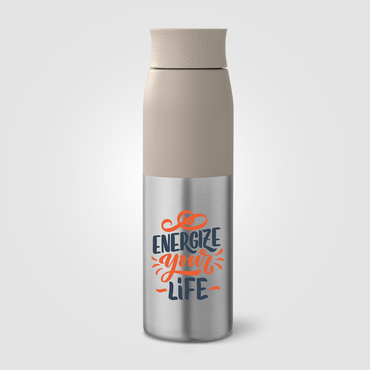 Bouteille Borealis à couvercle à torsion en acier inoxydable recyclé - 650 ml
