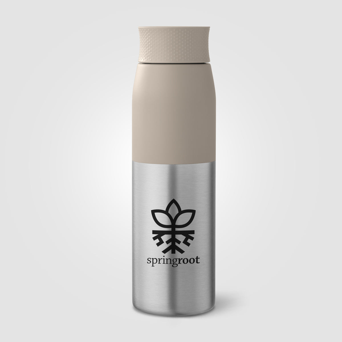 Bouteille Borealis à couvercle à torsion en acier inoxydable recyclé - 650 ml