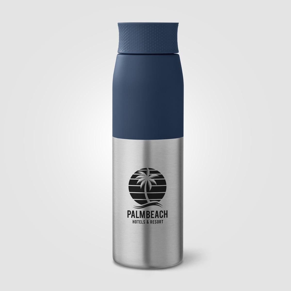 Bouteille Borealis à couvercle à torsion en acier inoxydable recyclé - 650 ml