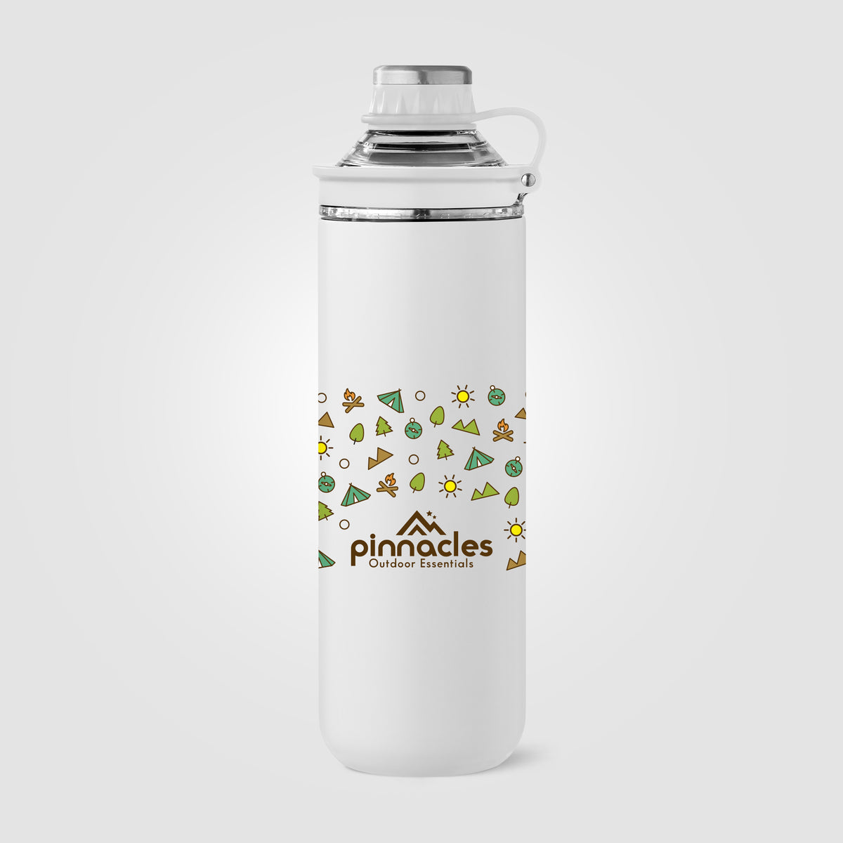 Bouteille Oasis avec couvercle et poignée en acier inoxydable recyclé - 680 ml