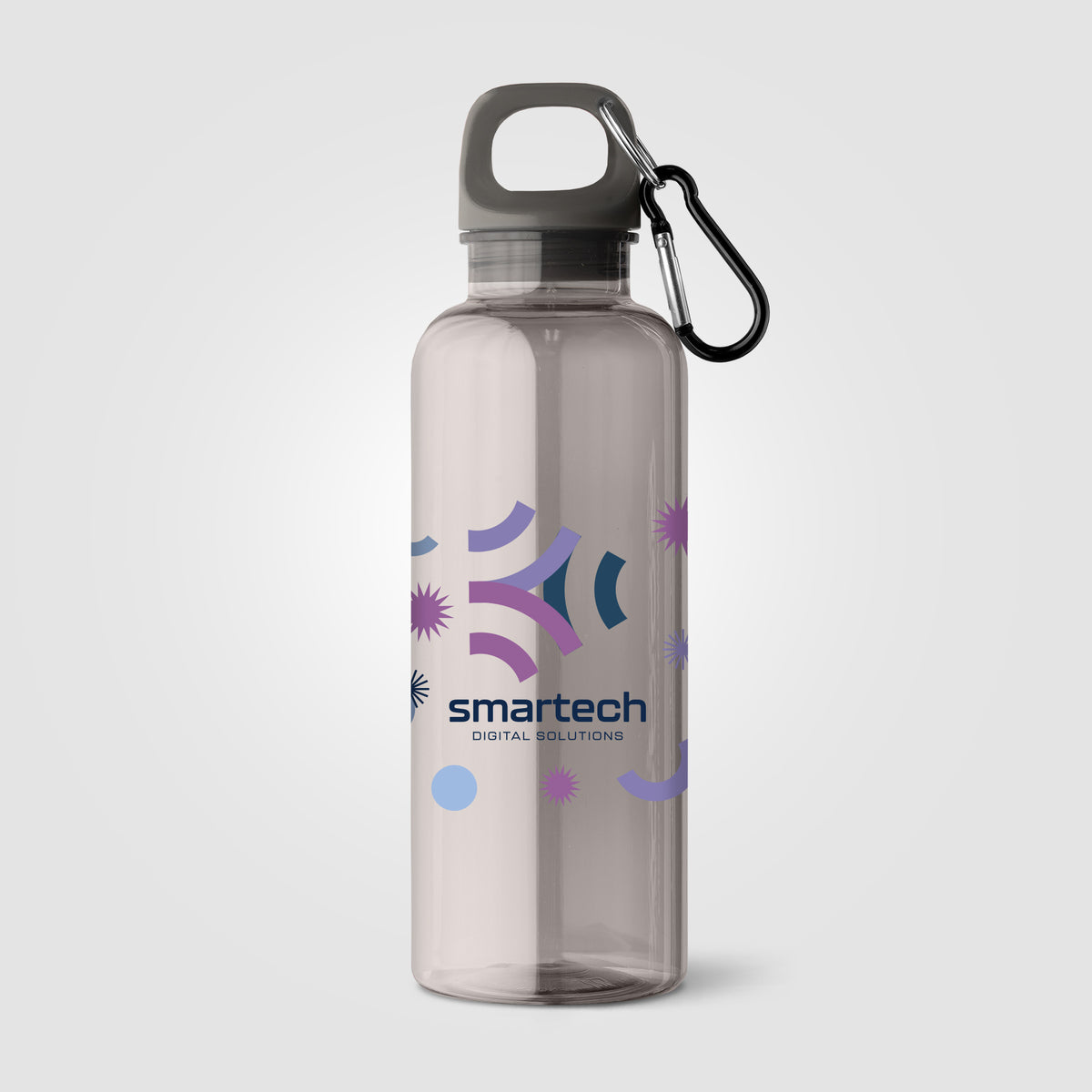 Gourde de vélo Doli, bouchon à vis avec mousqueton, rPET - 500 ml
