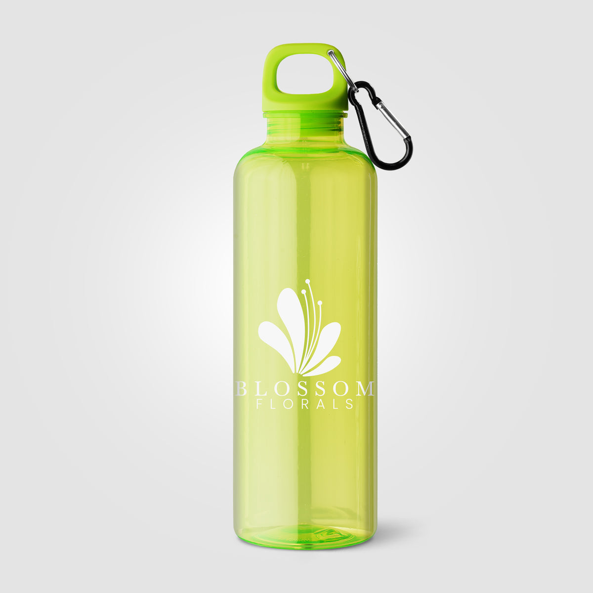 Gourde de vélo Doli, bouchon à vis avec mousqueton, rPET, 740 ml