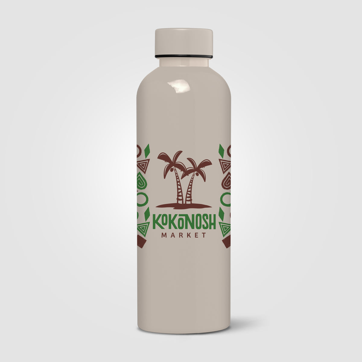 Gourde Norden en rPET brillante monochrome étanche – 680 ml