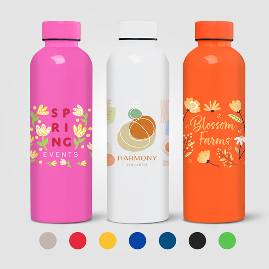 Gourde Norden en rPET brillante monochrome étanche – 680 ml