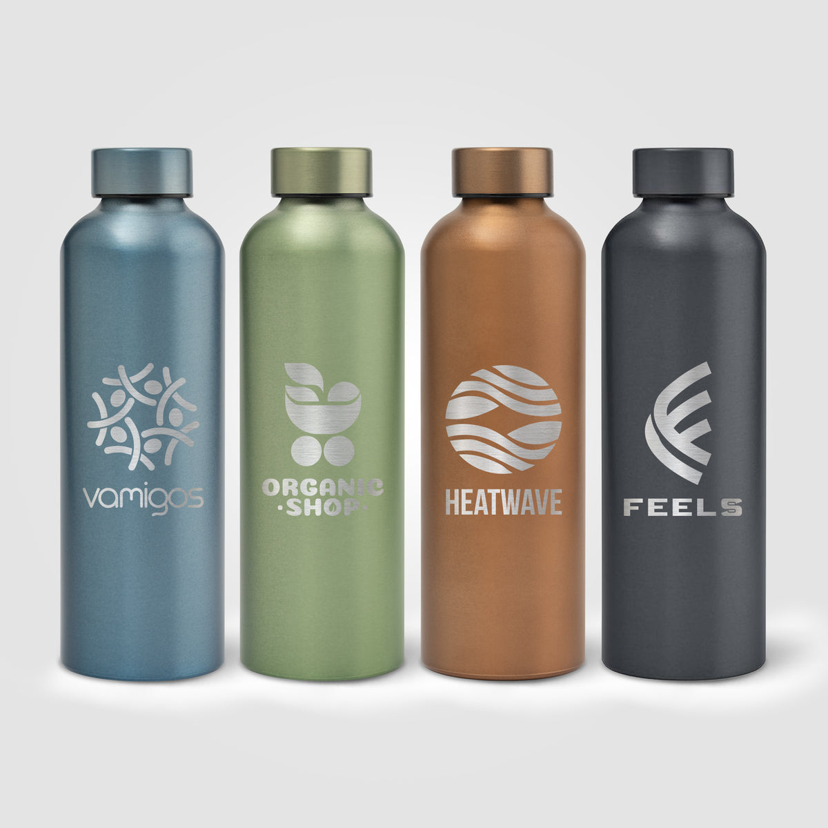 Gourde Astrid en acier inoxydable recyclé – Finition métallisée – 710 ml