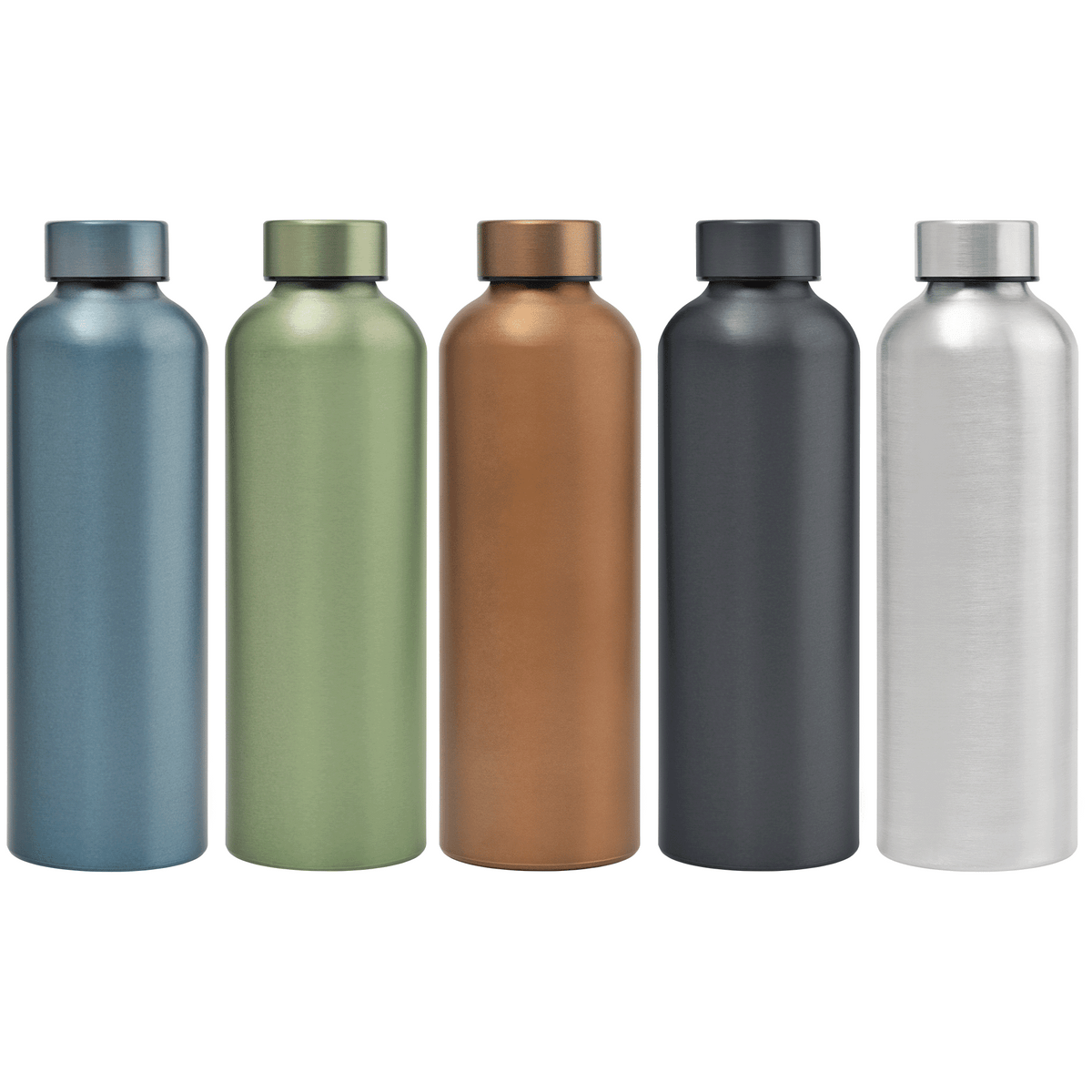 Gourde Astrid en acier inoxydable recyclé – Finition métallisée – 710 ml