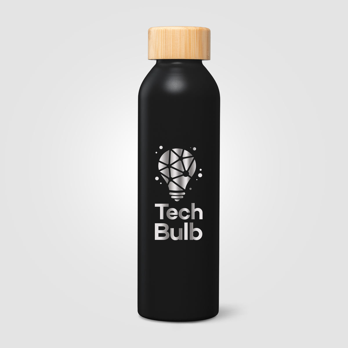 Gourde Eden en acier inoxydable recyclé avec couvercle en bambou – 590 ml