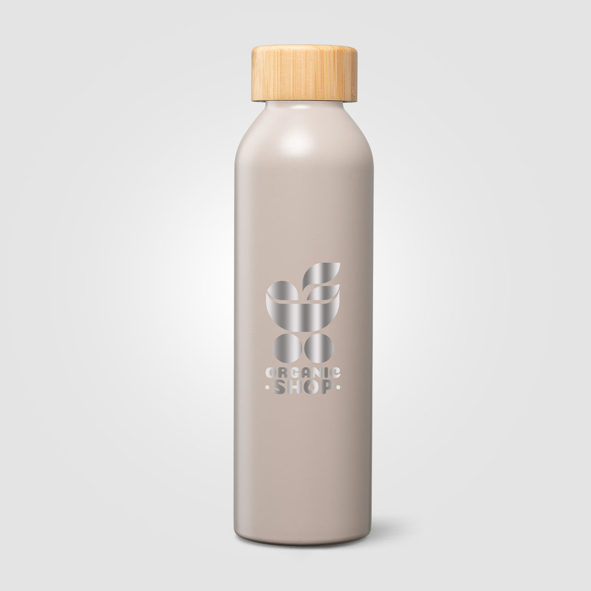 Gourde Eden en acier inoxydable recyclé avec couvercle en bambou – 590 ml