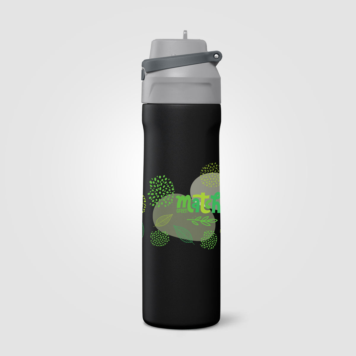 Gourde Lynk en acier inoxydable à paille rabattable – 690 ml