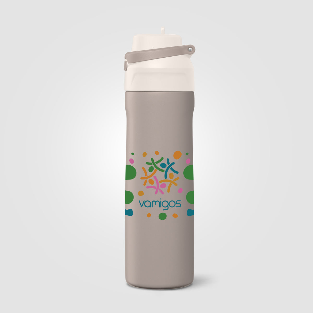 Gourde Lynk en acier inoxydable à paille rabattable – 690 ml