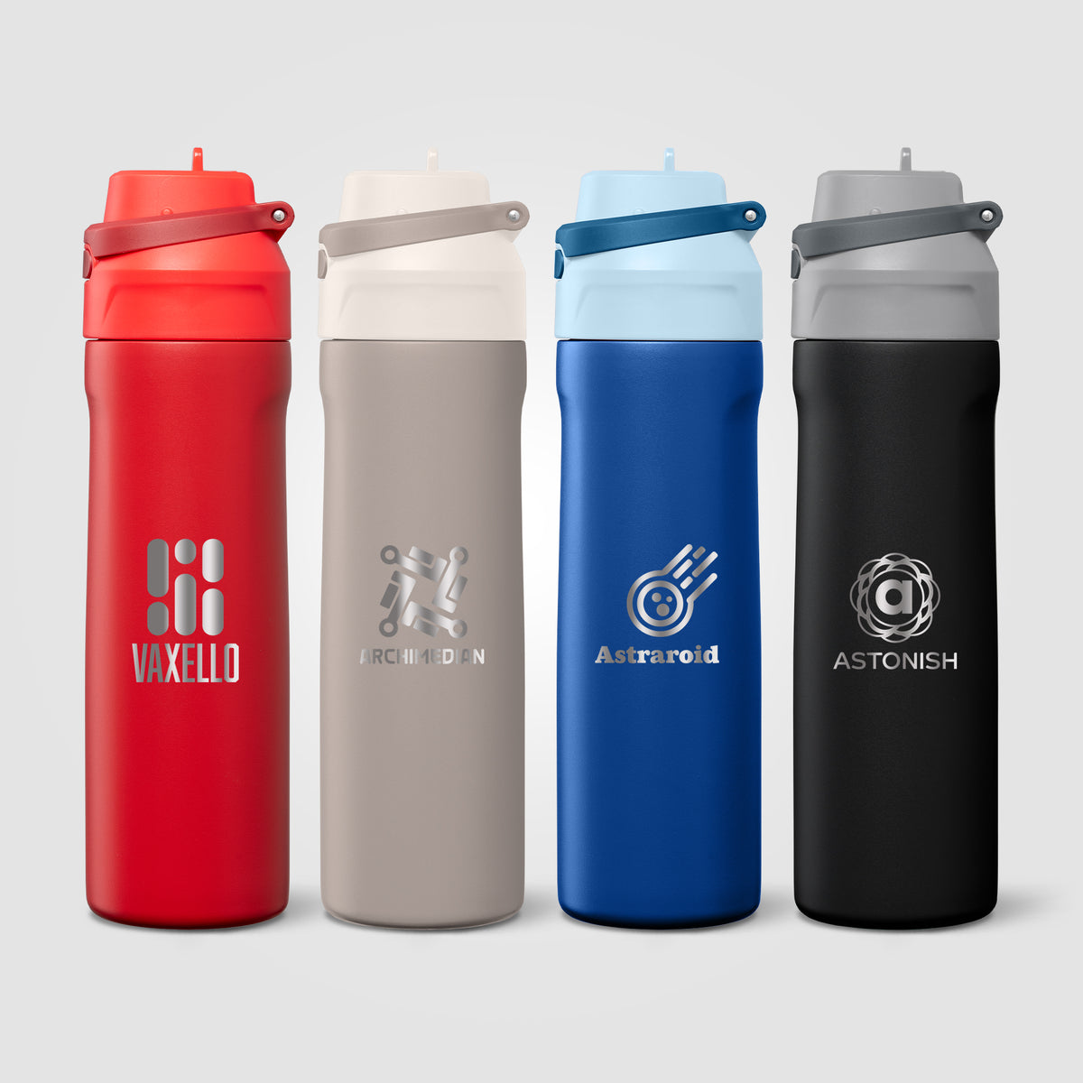 Gourde Lynk en acier inoxydable à paille rabattable – 690 ml