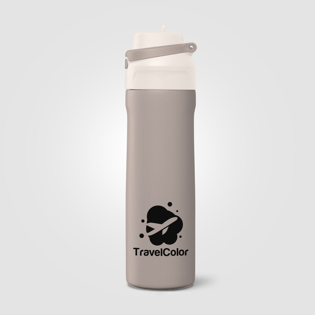 Gourde Lynk en acier inoxydable à paille rabattable – 690 ml