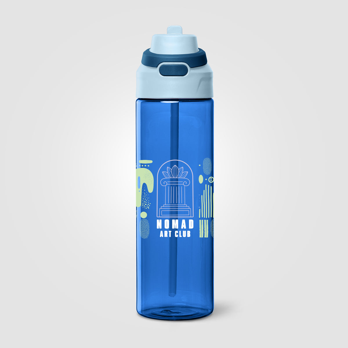 Gourde Lynk en rPET à paille rabattable – 830 ml