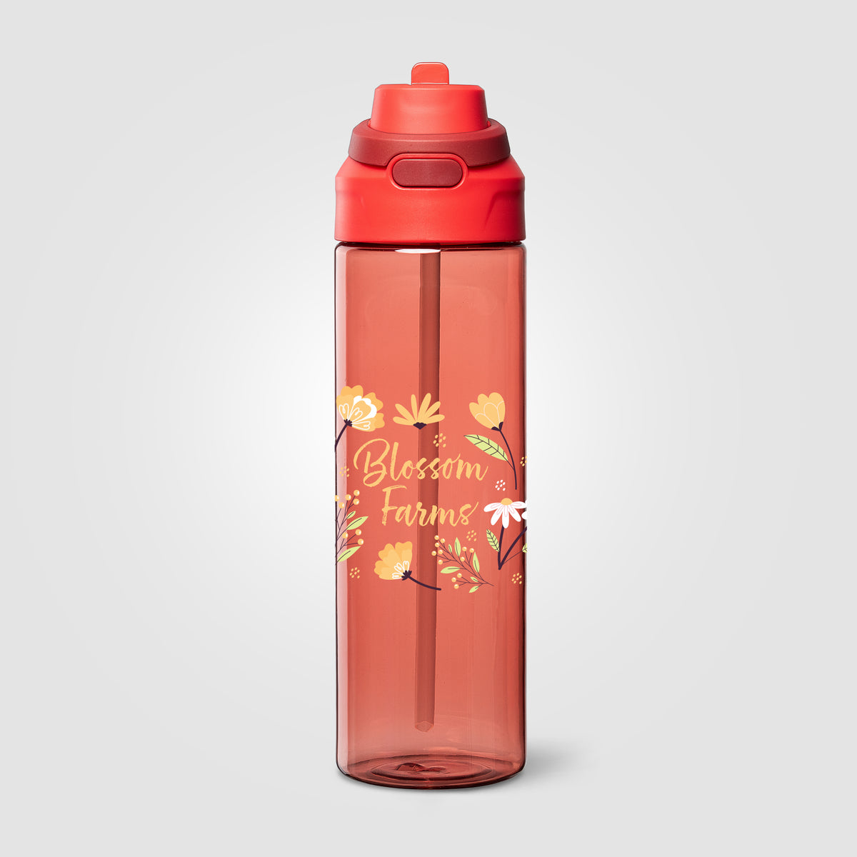 Gourde Lynk en rPET à paille rabattable – 830 ml