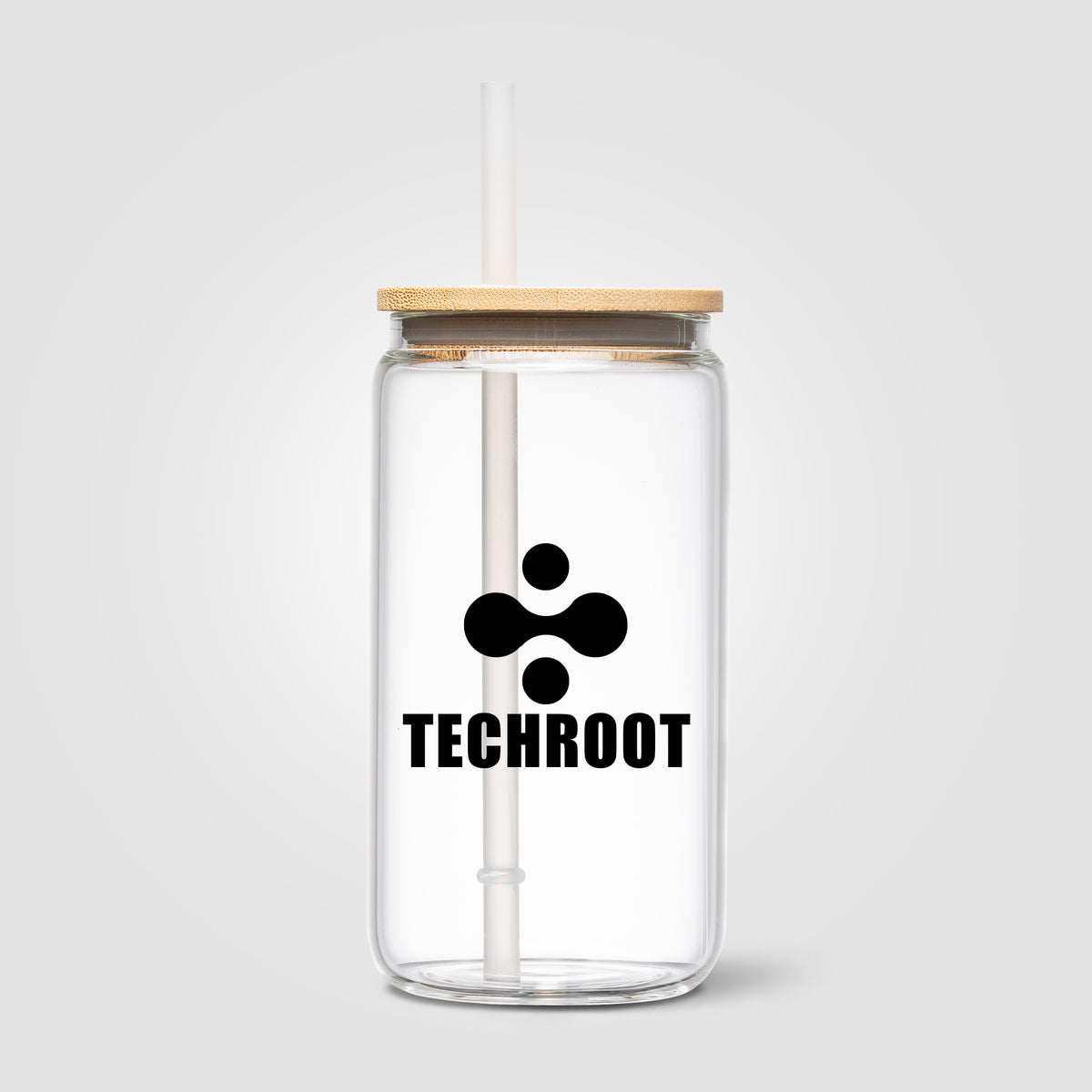 Gobelet Cádiz en verre avec couvercle en bambou - 500 ml