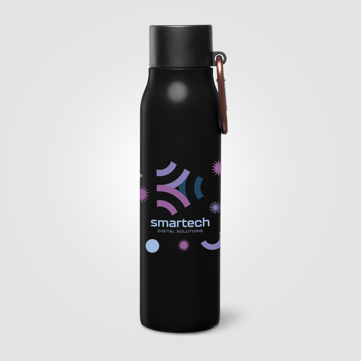 Gourde Strata isotherme en acier inoxydable recyclé avec mousqueton – 550 ml
