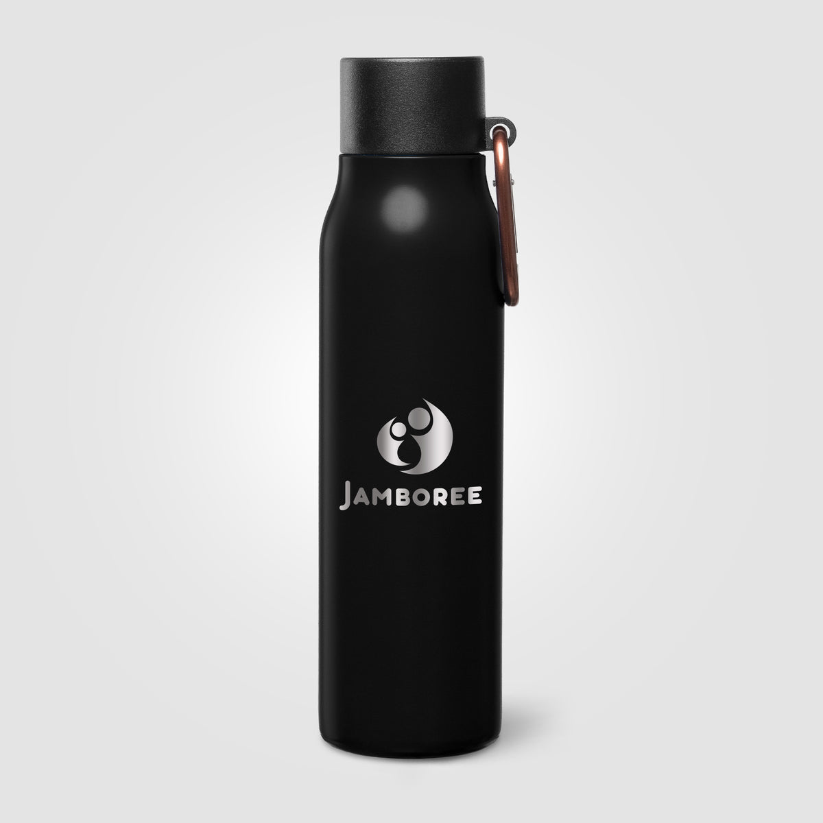 Gourde Strata isotherme en acier inoxydable recyclé avec mousqueton – 550 ml