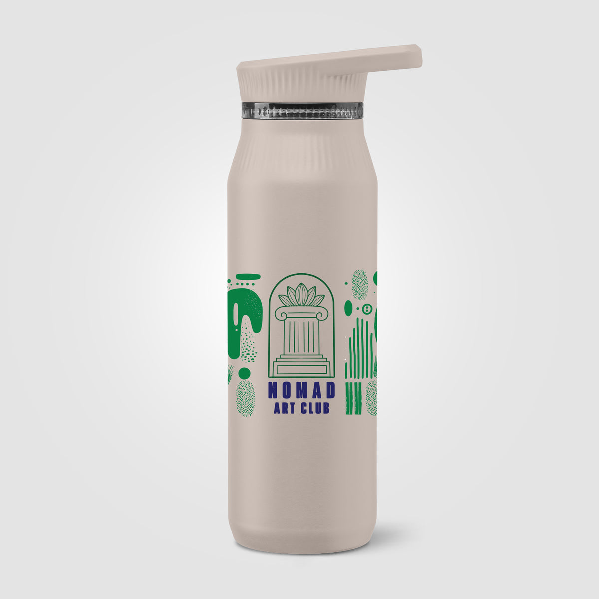 Majesty Stainless Steel Dual-Lid Handle Bottle - 750 ml