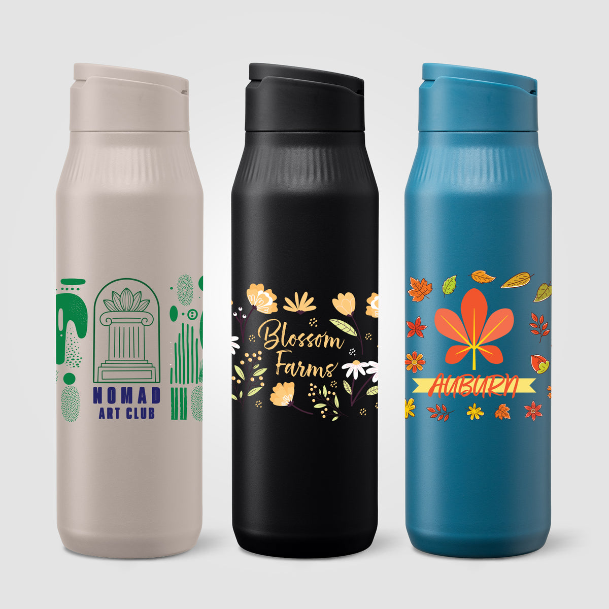 Gourde Majesty en Acier Inoxydable avec Support Selfie - 750 ml