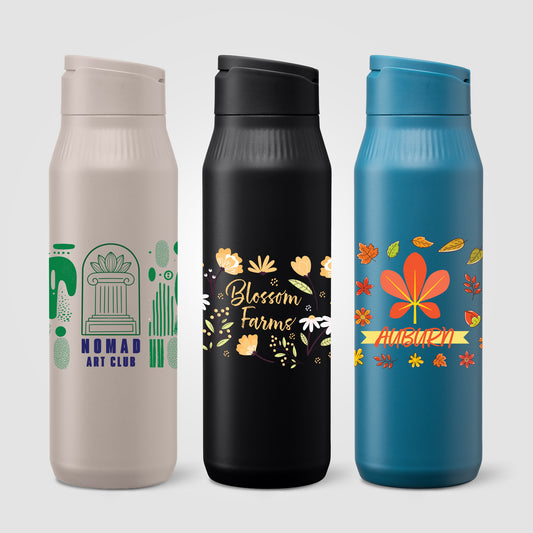 Gourde Majesty en Acier Inoxydable avec Support Selfie - 750 ml