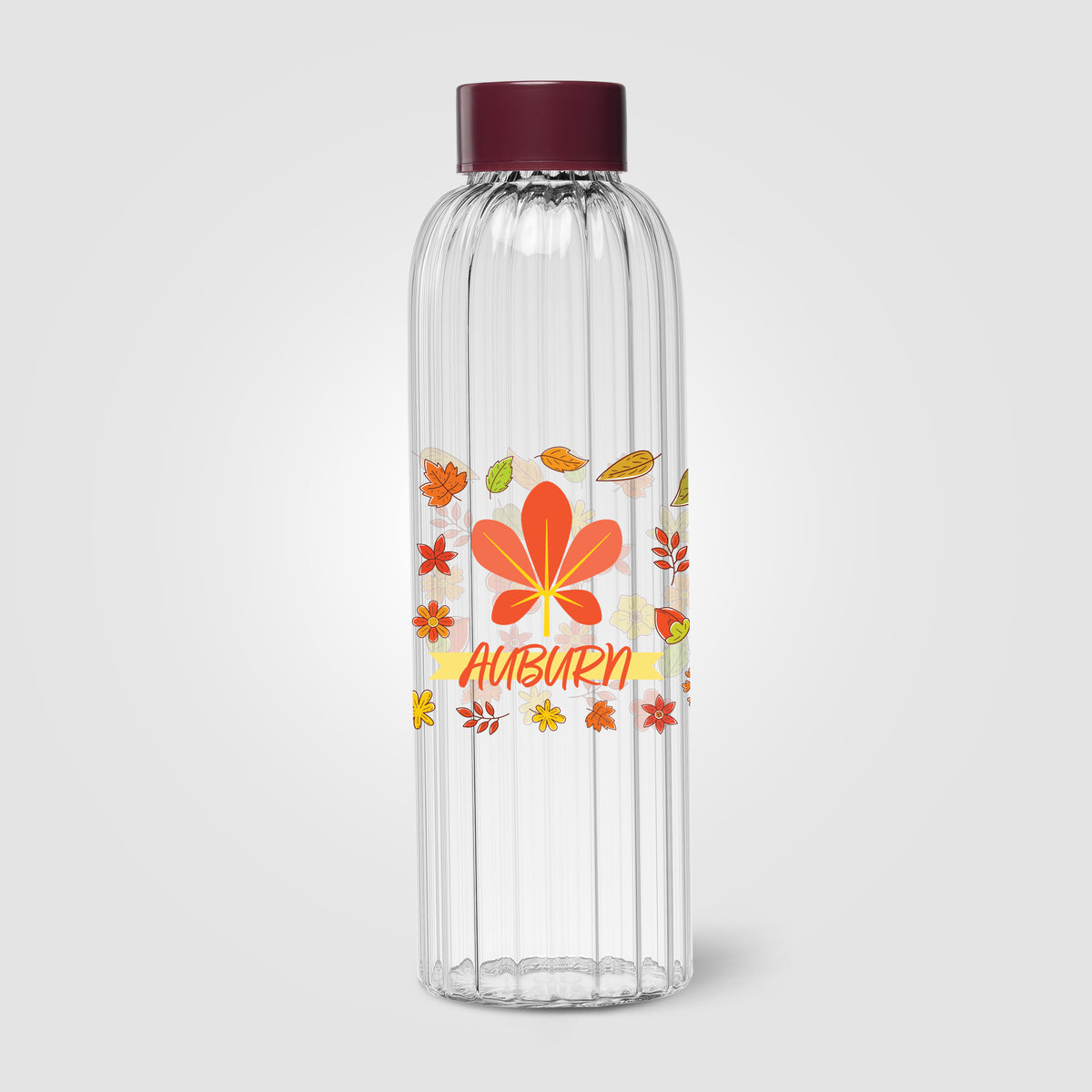 Gourde en verre rainurée Linea – 620 ml