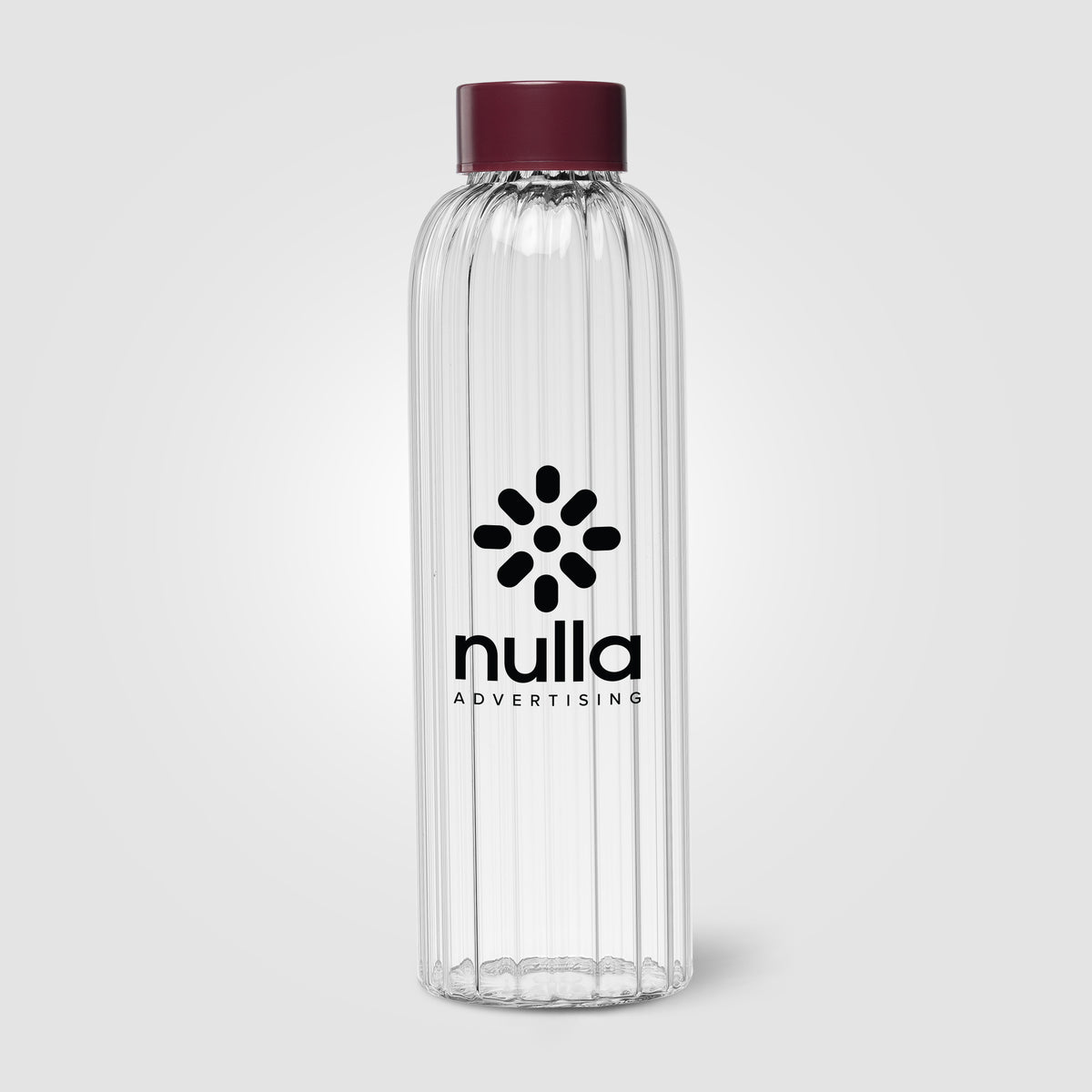 Gourde en verre rainurée Linea – 620 ml