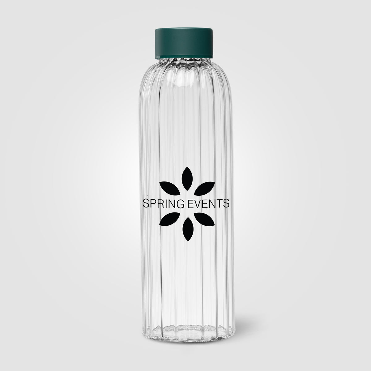 Gourde en verre rainurée Linea – 620 ml