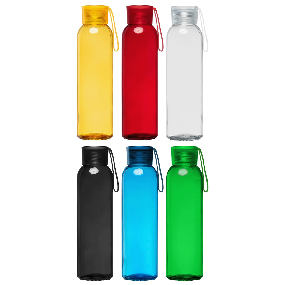 Gourde en verre Solstra Essentials avec sangle en silicone – 500 ml