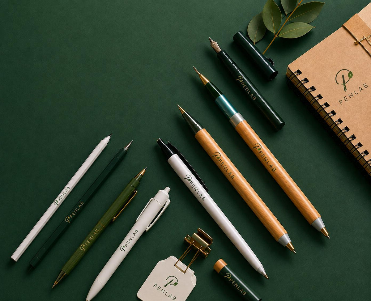 Assortiment de stylos personnalisés Penlab en plusieurs couleurs